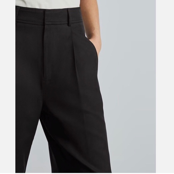 Everlane Way High Drape Pants in Black 8R - Picture 3 of 11